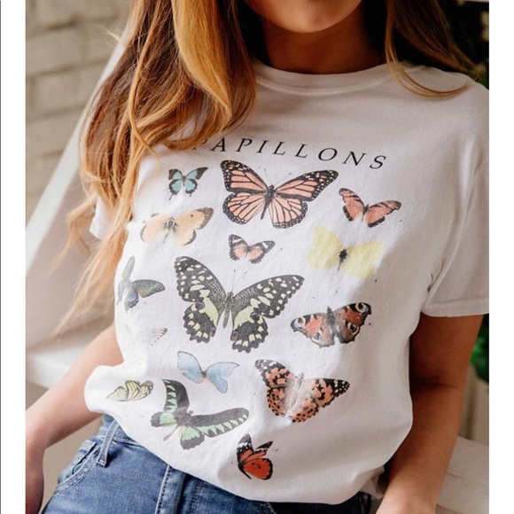 Urban Outfitters Tops - URBAN OUTFITTERS Butterfly crew neck tee